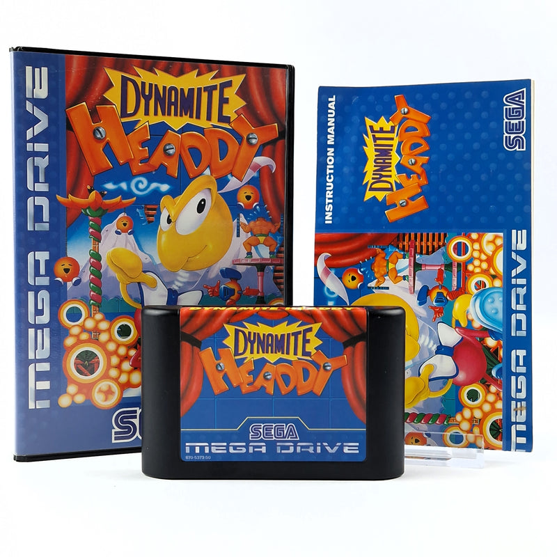 Sega Mega Drive Game: Dynamite Headdy - Module Instructions OVP cib / PAL MD