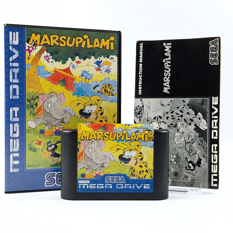 Sega Mega Drive Game: Marsupilami - Module Instructions OVP cib / PAL MD GAME