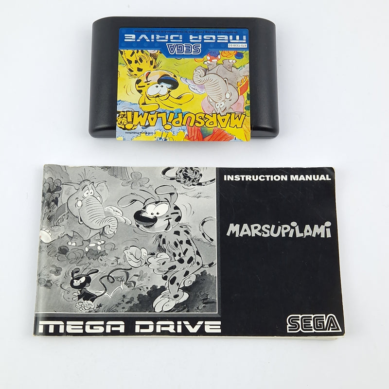 Sega Mega Drive Game: Marsupilami - Module Instructions OVP cib / PAL MD GAME