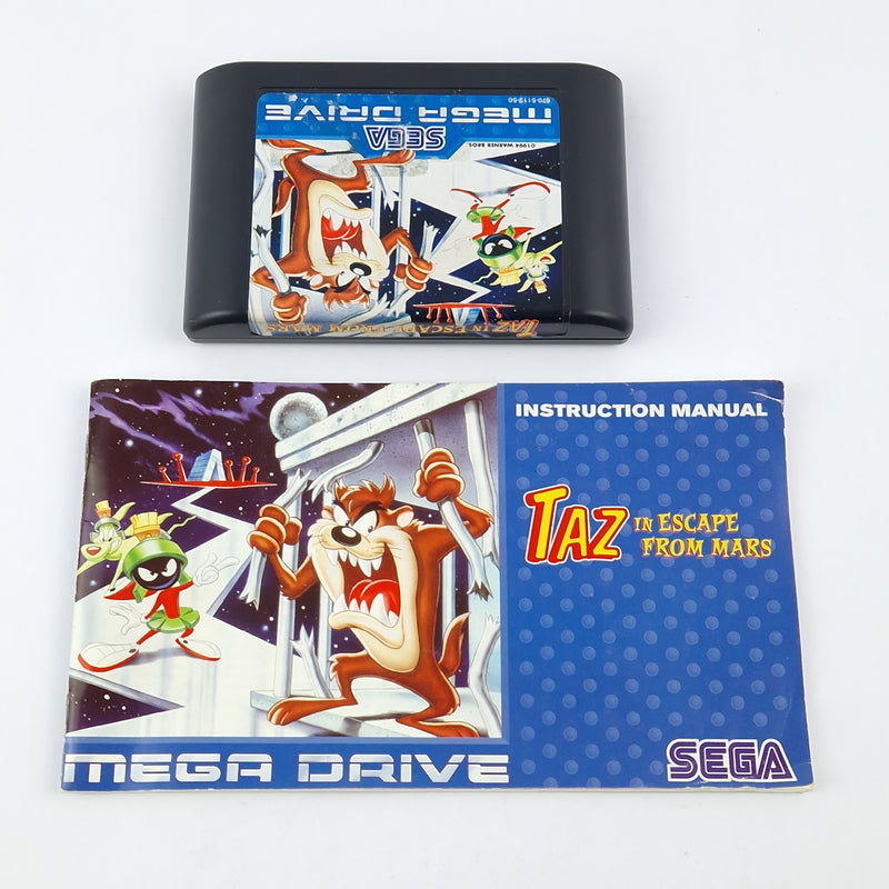 Sega Mega Drive Spiel : TAZ in Escape from Mars - Modul Anleitung OVP cib PAL MD