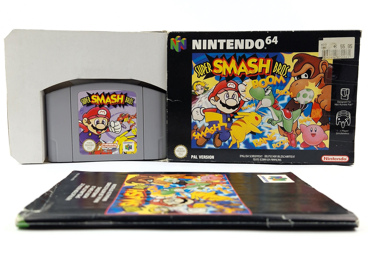 Nintendo 64 Spiel : Super Smash Bros.  - Modul Anleitung OVP / PAL N64 Game