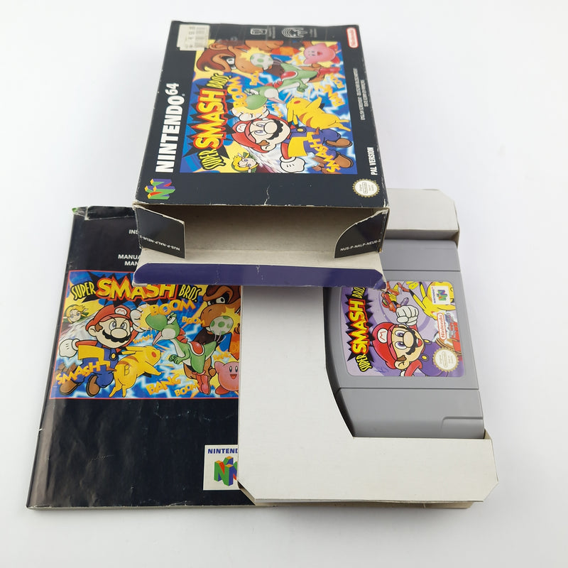 Nintendo 64 Spiel : Super Smash Bros.  - Modul Anleitung OVP / PAL N64 Game