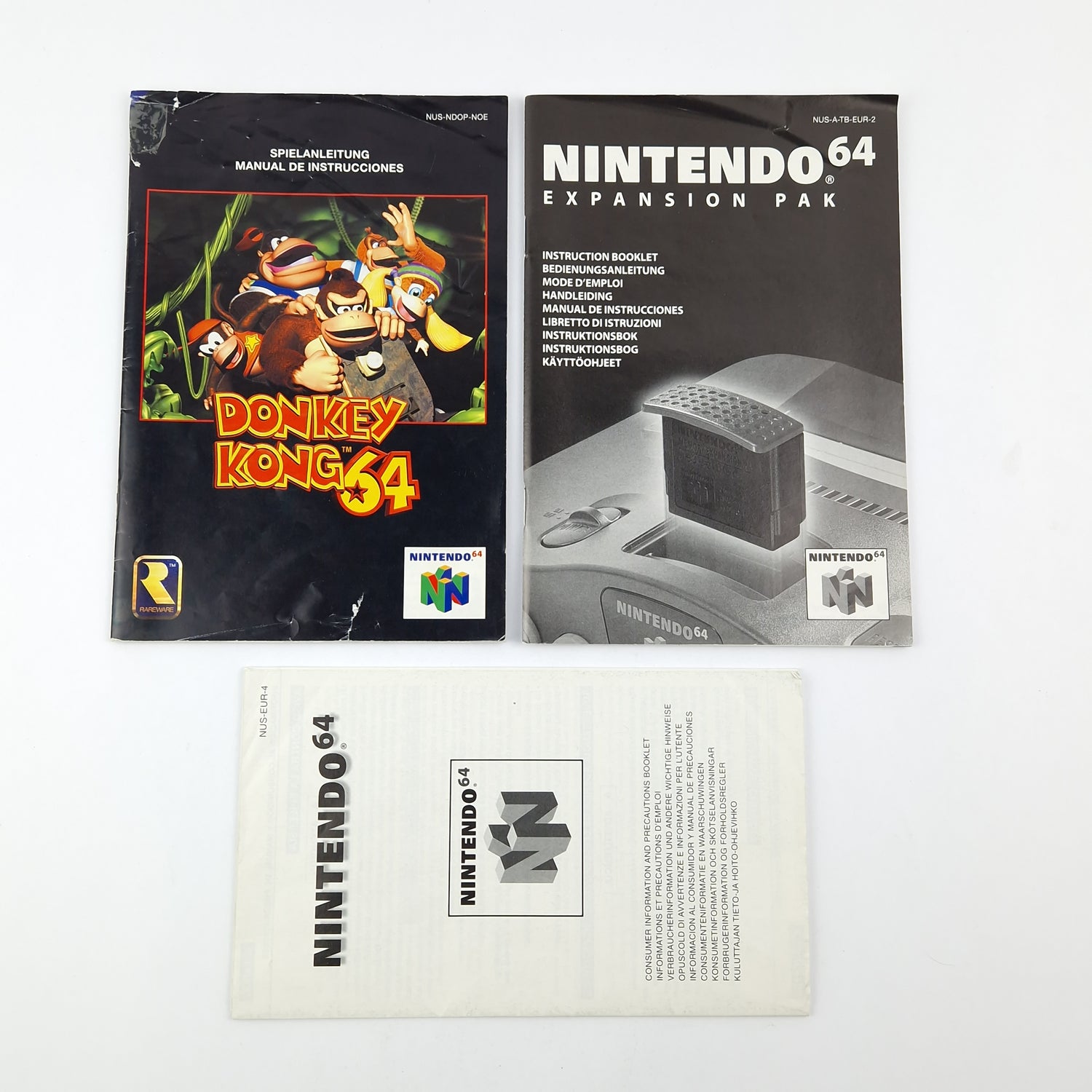 Nintendo 64 Game: Donkey Kong 64 - Module Instructions OVP / PAL N64 Game