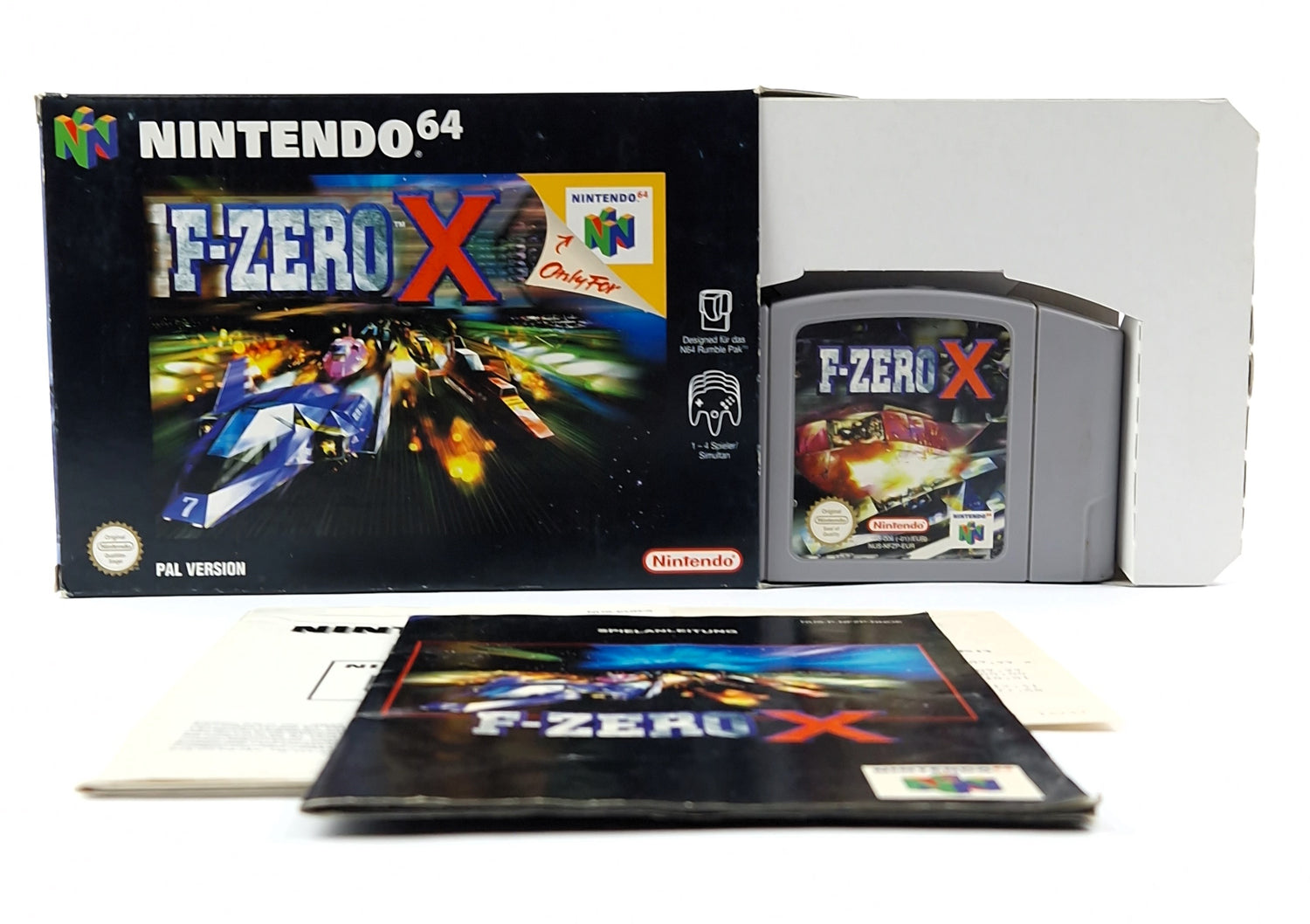 Nintendo 64 Spiel : F-Zero X - Modul Anleitung OVP cib / N64 PAL Version