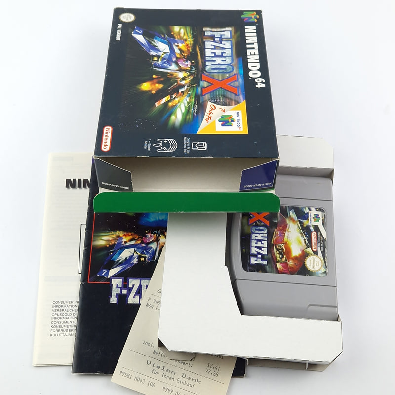 Nintendo 64 game: F-Zero X - module instructions OVP cib / N64 PAL version