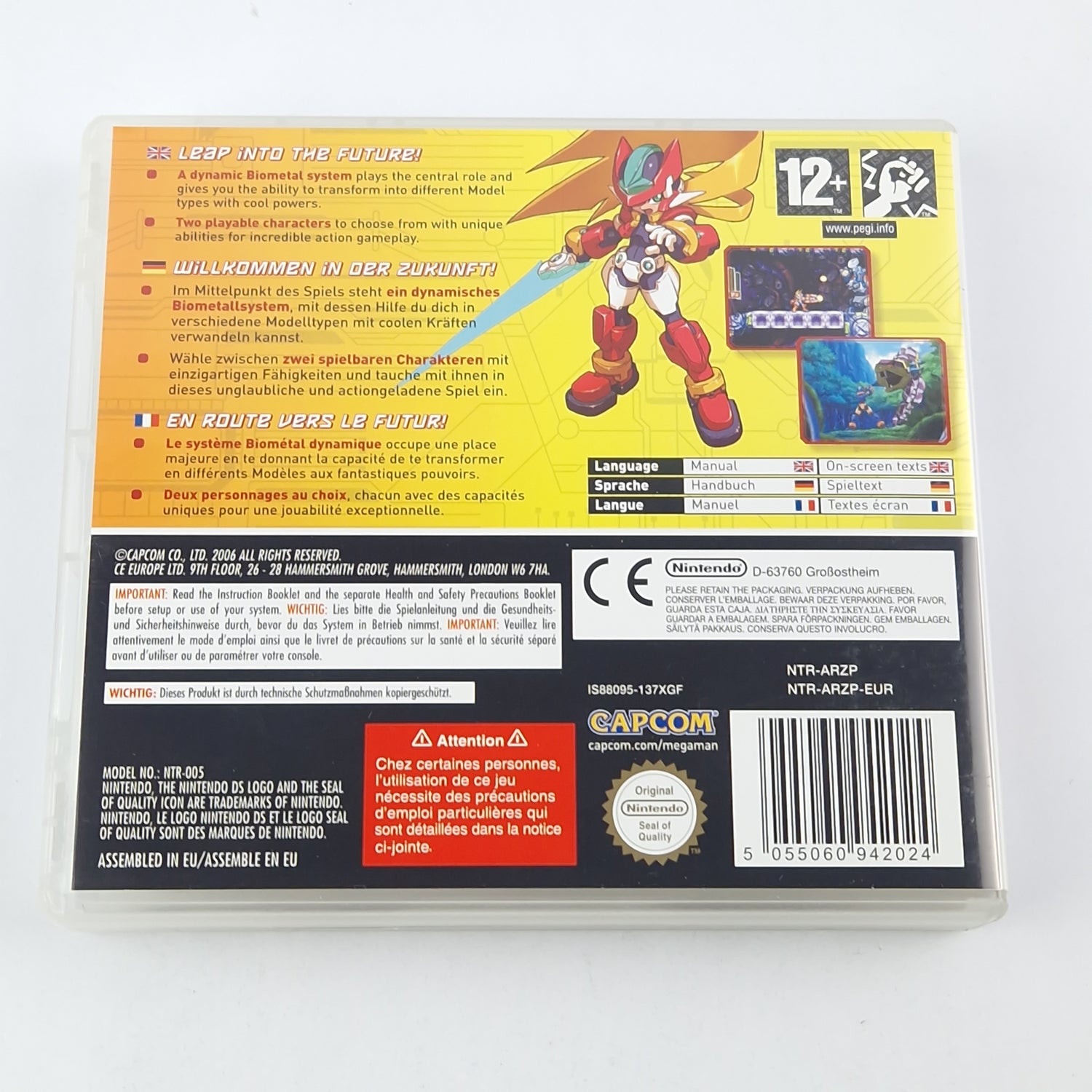 Nintendo DS game: Mega Man ZX - Module instructions OVP cib / Capcom Megaman