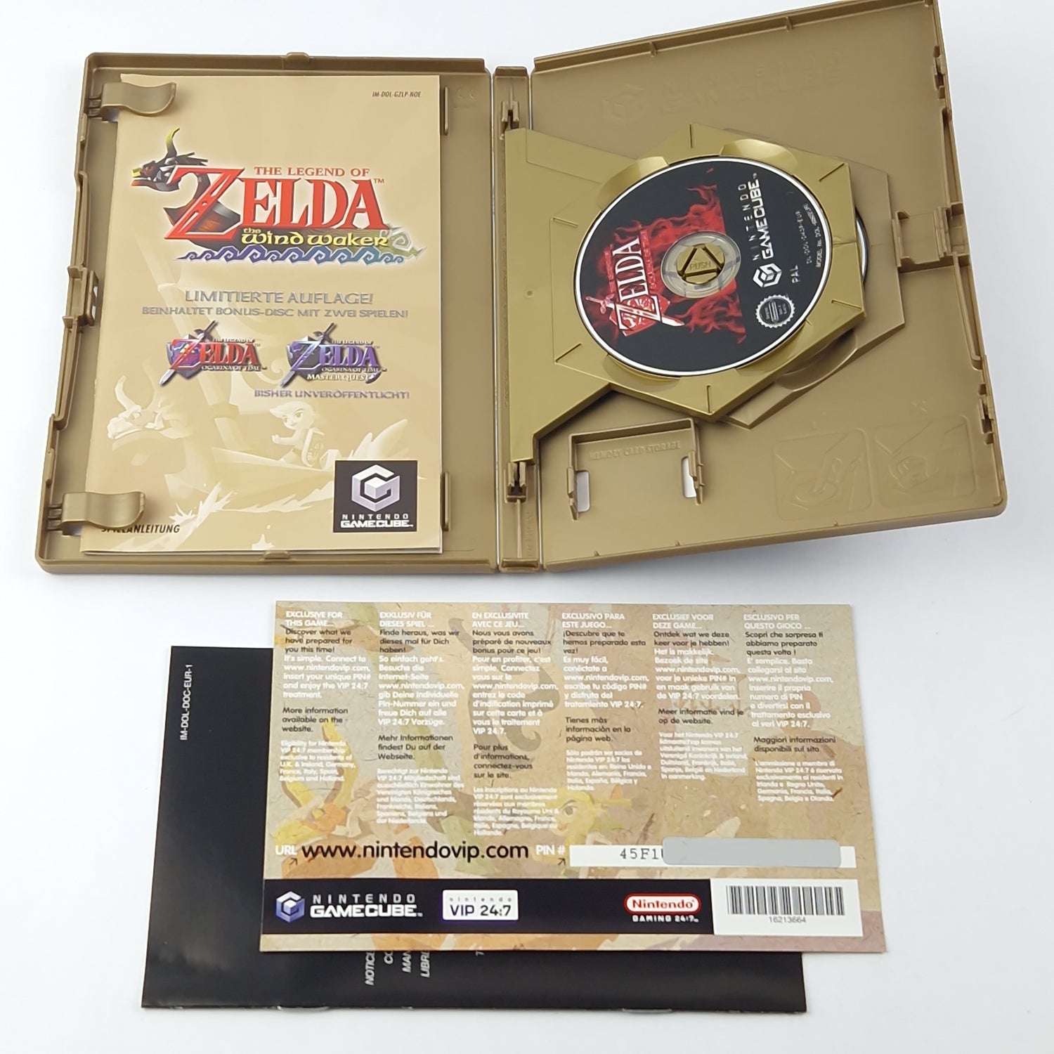 Nintendo Gamecube: Zelda The Windwaker Limited Edition + Ultimate Cheats