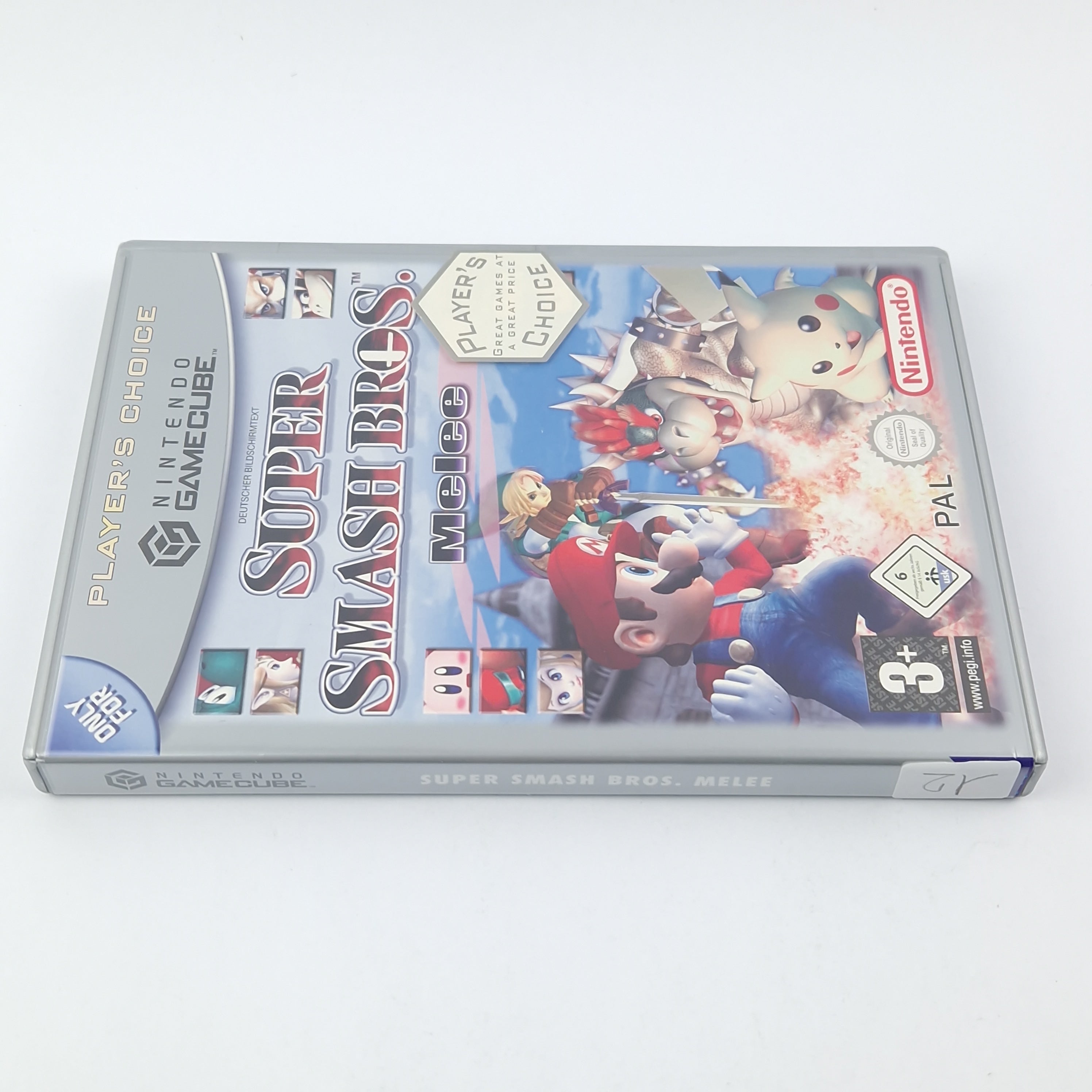 Nintendo Gamecube Spiel : Super Smash Bros. Melee - CD Anleitung OVP cib  PAL GC