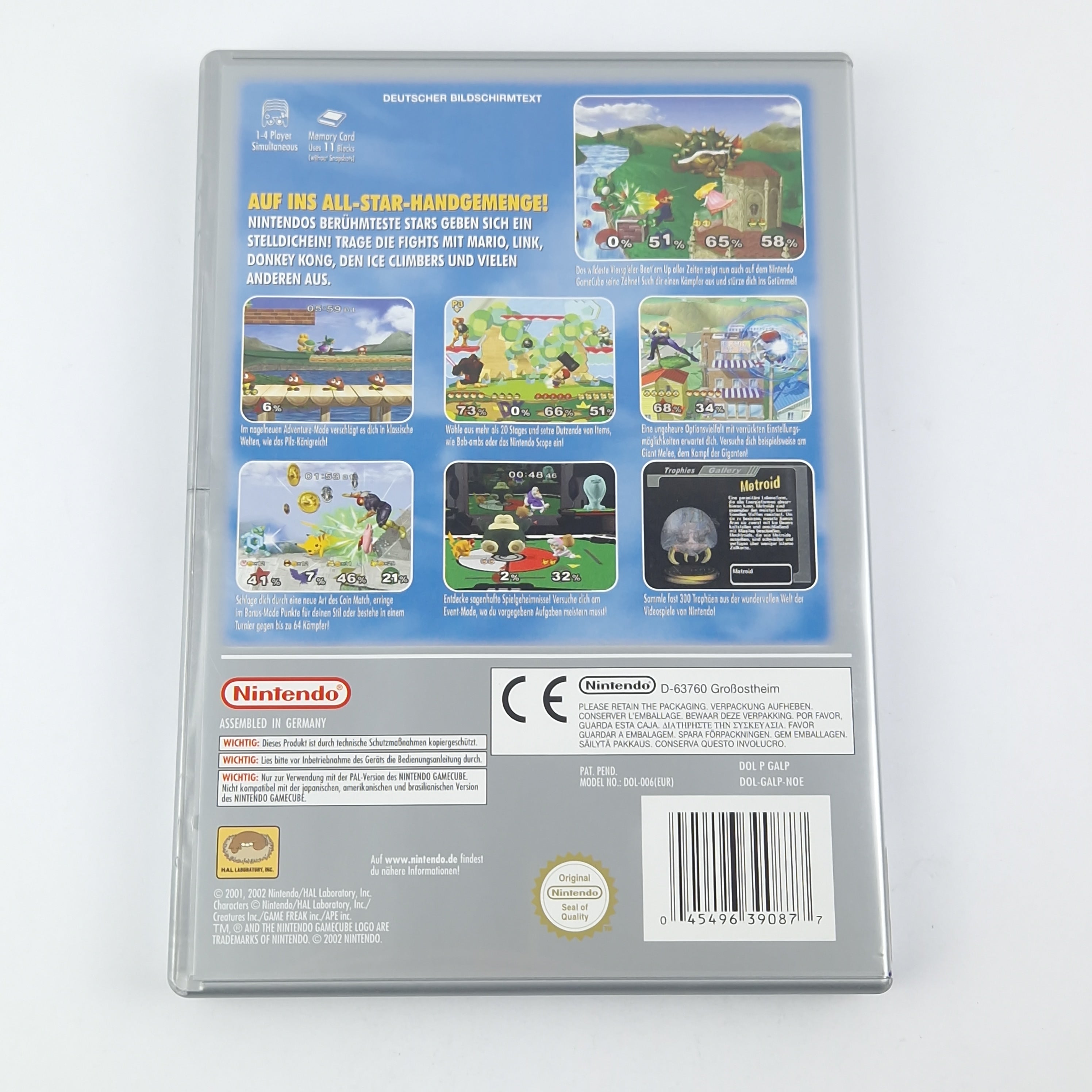 Nintendo Gamecube Spiel : Super Smash Bros. Melee - CD Anleitung OVP cib  PAL GC