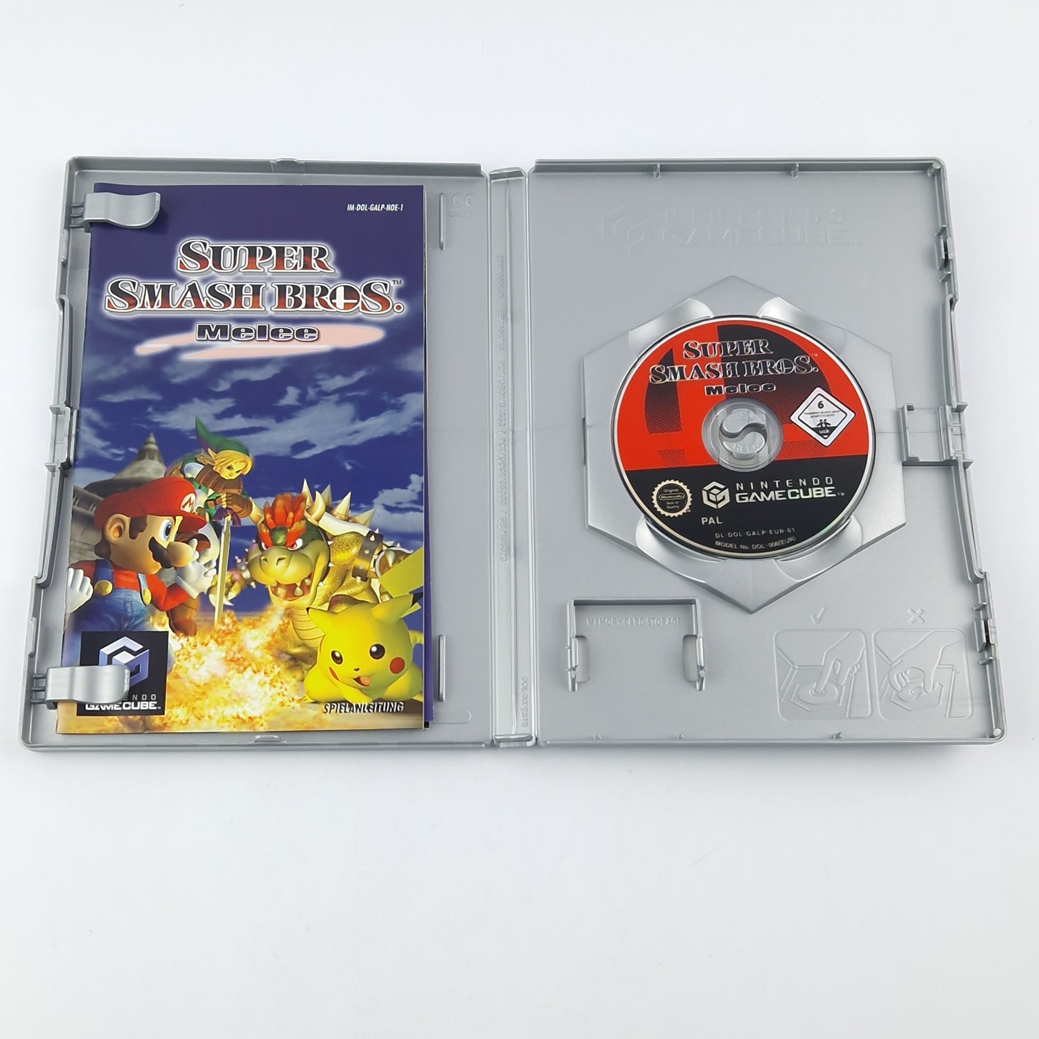 Nintendo Gamecube Spiel : Super Smash Bros. Melee - CD Anleitung OVP cib  PAL GC