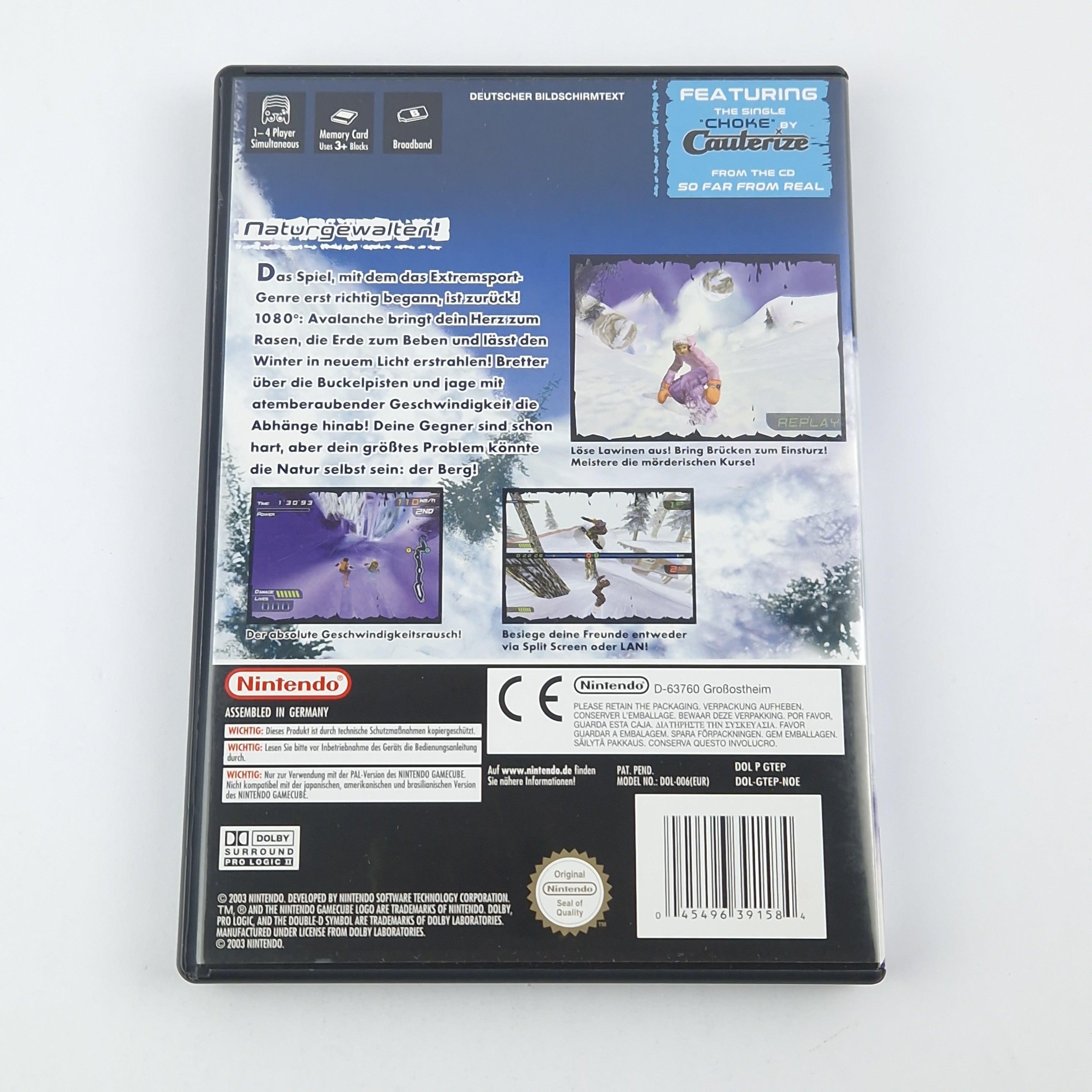 Nintendo Gamecube Spiel : 1080° Avalanche Snowboarding - CD Anleitung OVP PAL GC