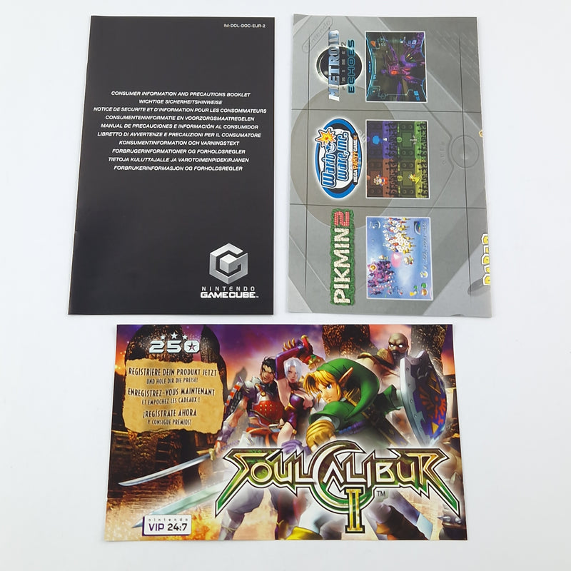 Nintendo Gamecube game: Soul Calibur II - CD instructions OVP PAL GC