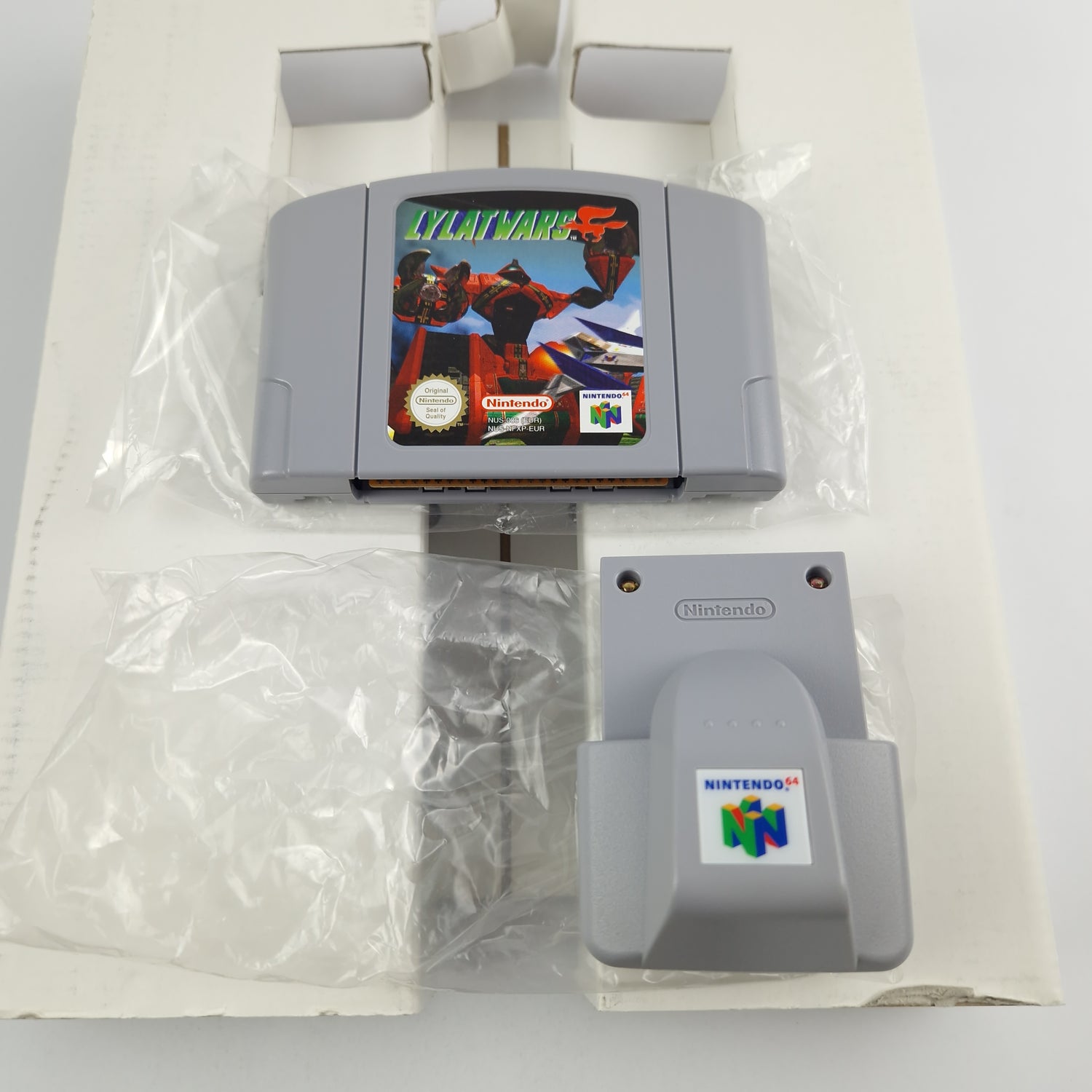 Nintendo 64 Spiel : Lylatwars - Modul Rumble Pak Anleitung BIG BOX OVP / N64 PAL