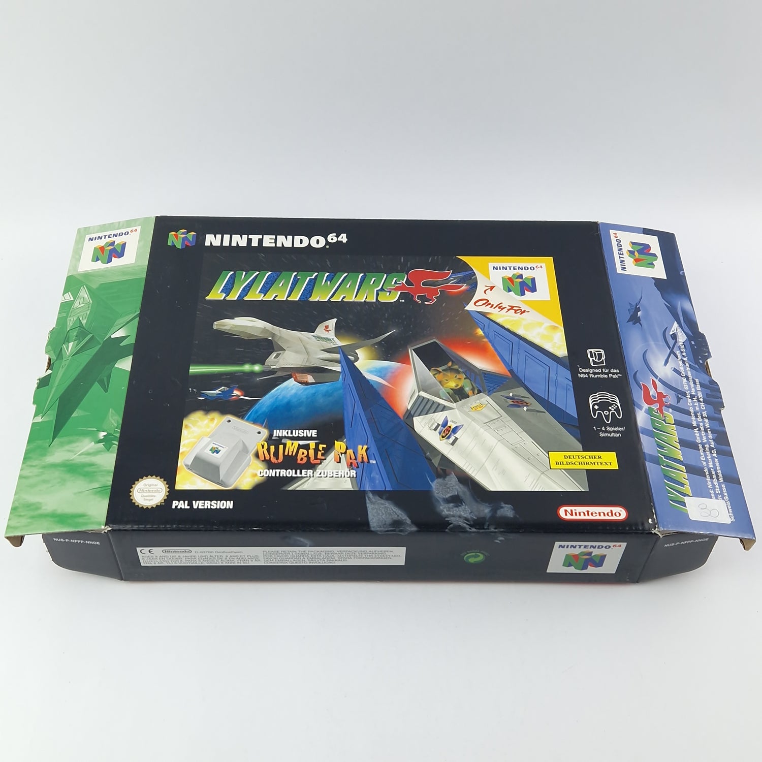 Nintendo 64 Spiel : Lylatwars - Modul Rumble Pak Anleitung BIG BOX OVP / N64 PAL