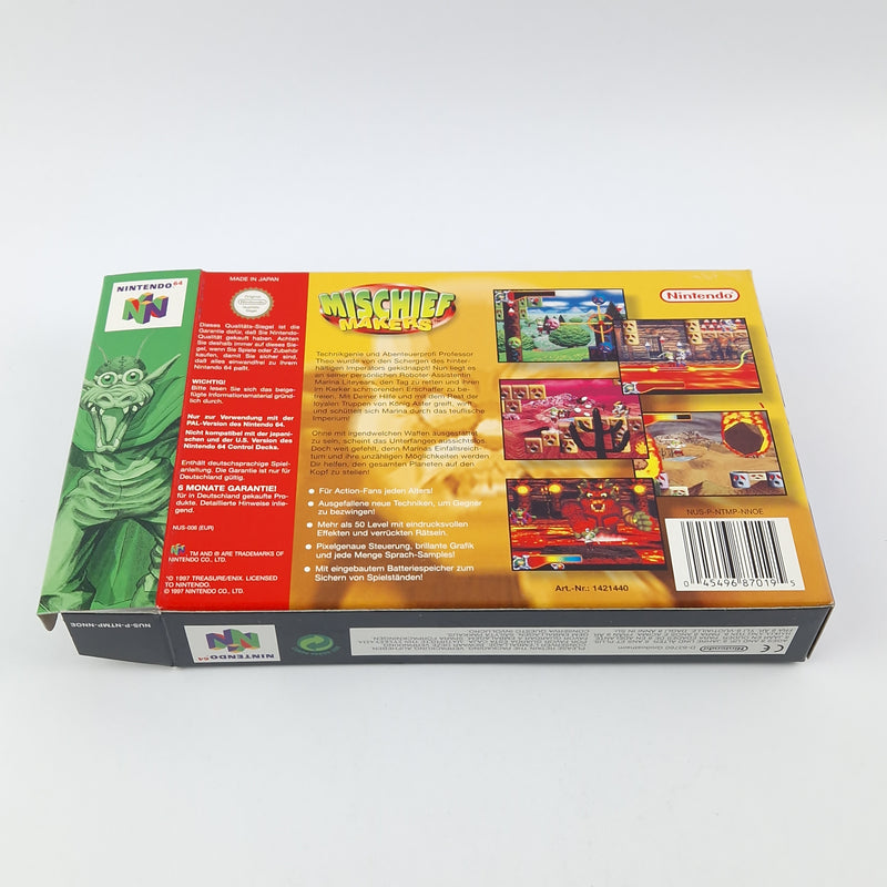Nintendo 64 Spiel : Mischief Makers - Modul Anleitung OVP CIB / N64 PAL Game