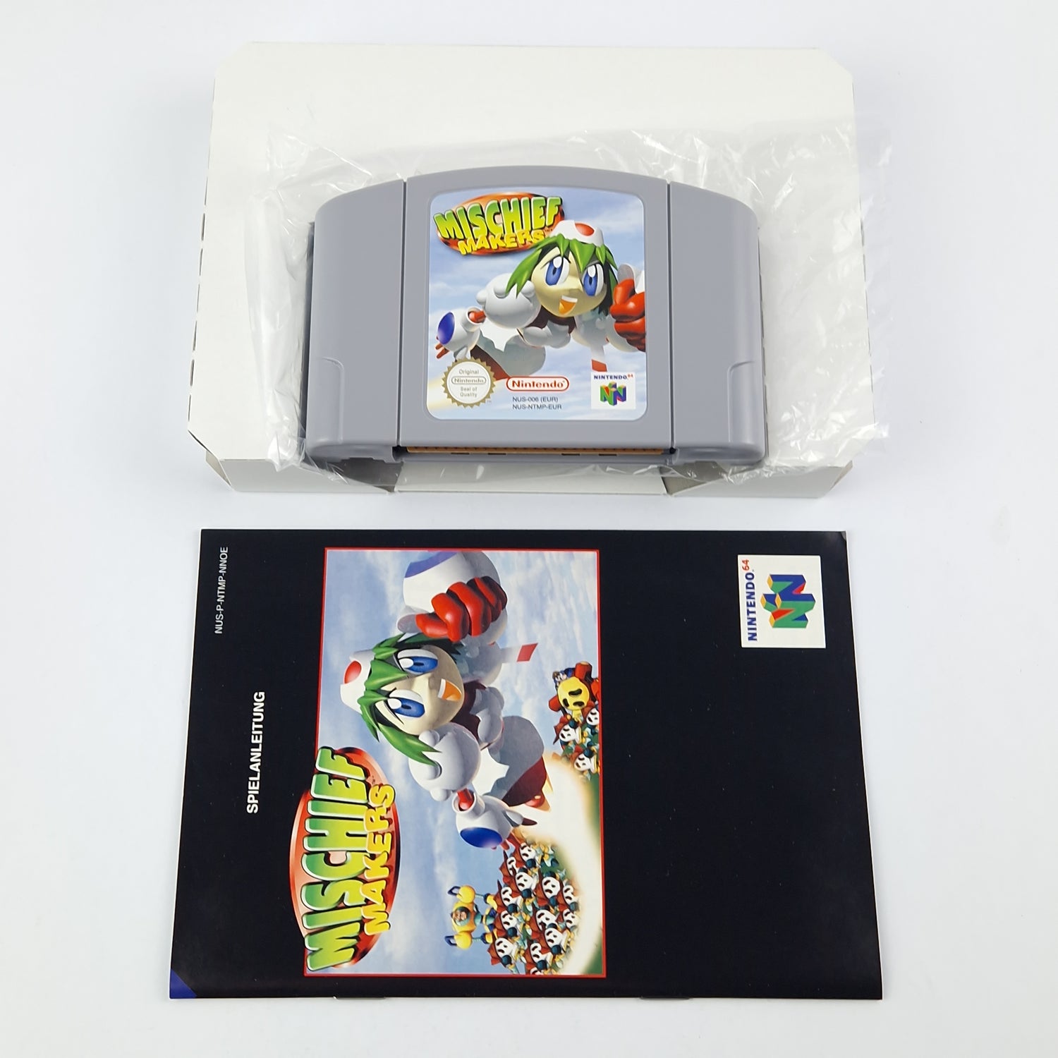 Nintendo 64 Game: Mischief Makers - Module Instructions OVP CIB / N64 PAL Game