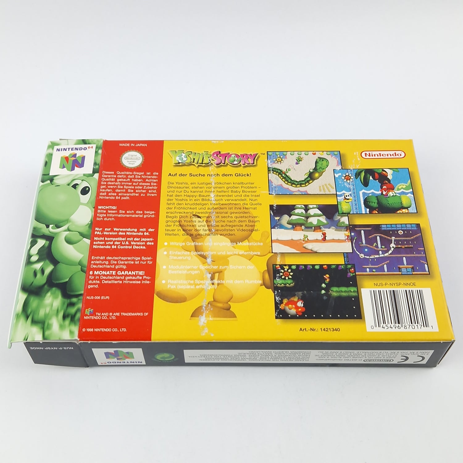 Nintendo 64 Spiel : Yoshis Story - Modul Anleitung OVP CIB / N64 PAL