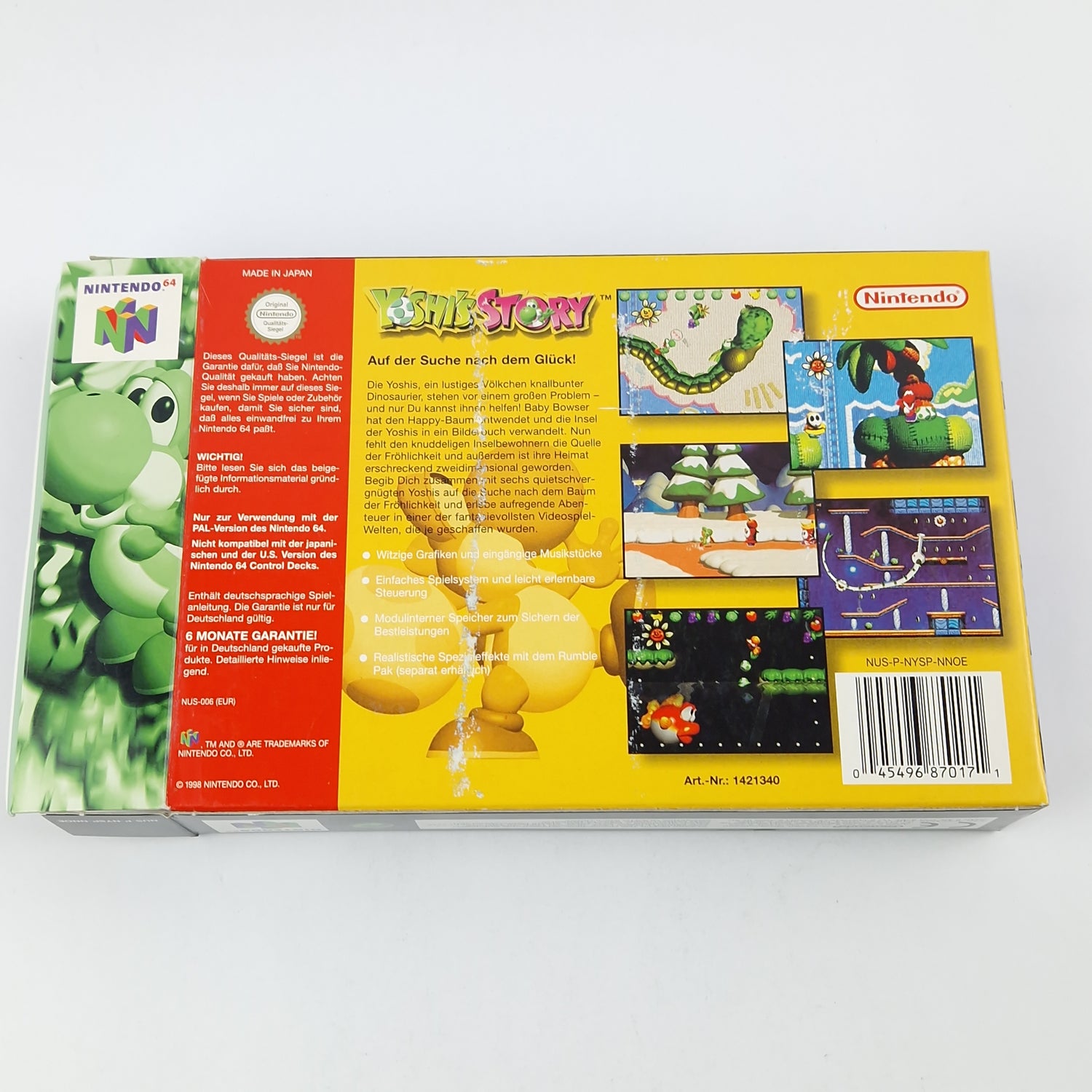 Nintendo 64 Spiel : Yoshis Story - Modul Anleitung OVP CIB / N64 PAL