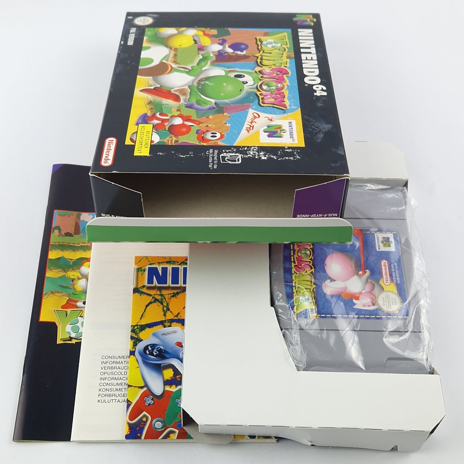 Nintendo 64 Game: Yoshi's Story - Module Instructions OVP CIB / N64 PAL