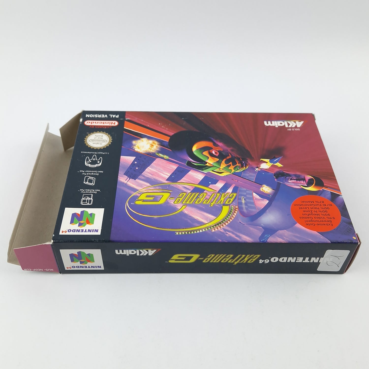 Nintendo 64 Game: Extreme-G - Module Instructions OVP CIB / N64 PAL