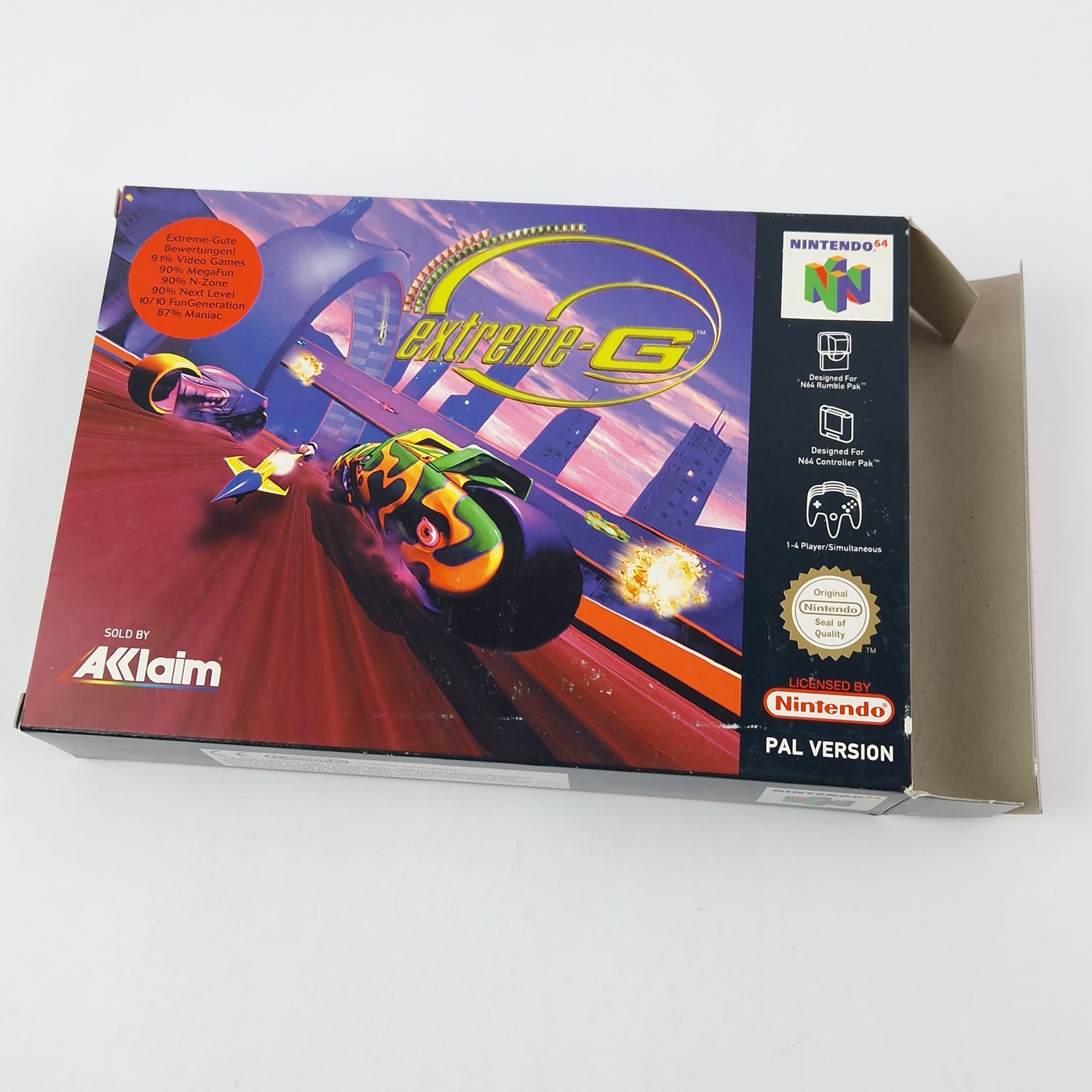 Nintendo 64 Game: Extreme-G - Module Instructions OVP CIB / N64 PAL