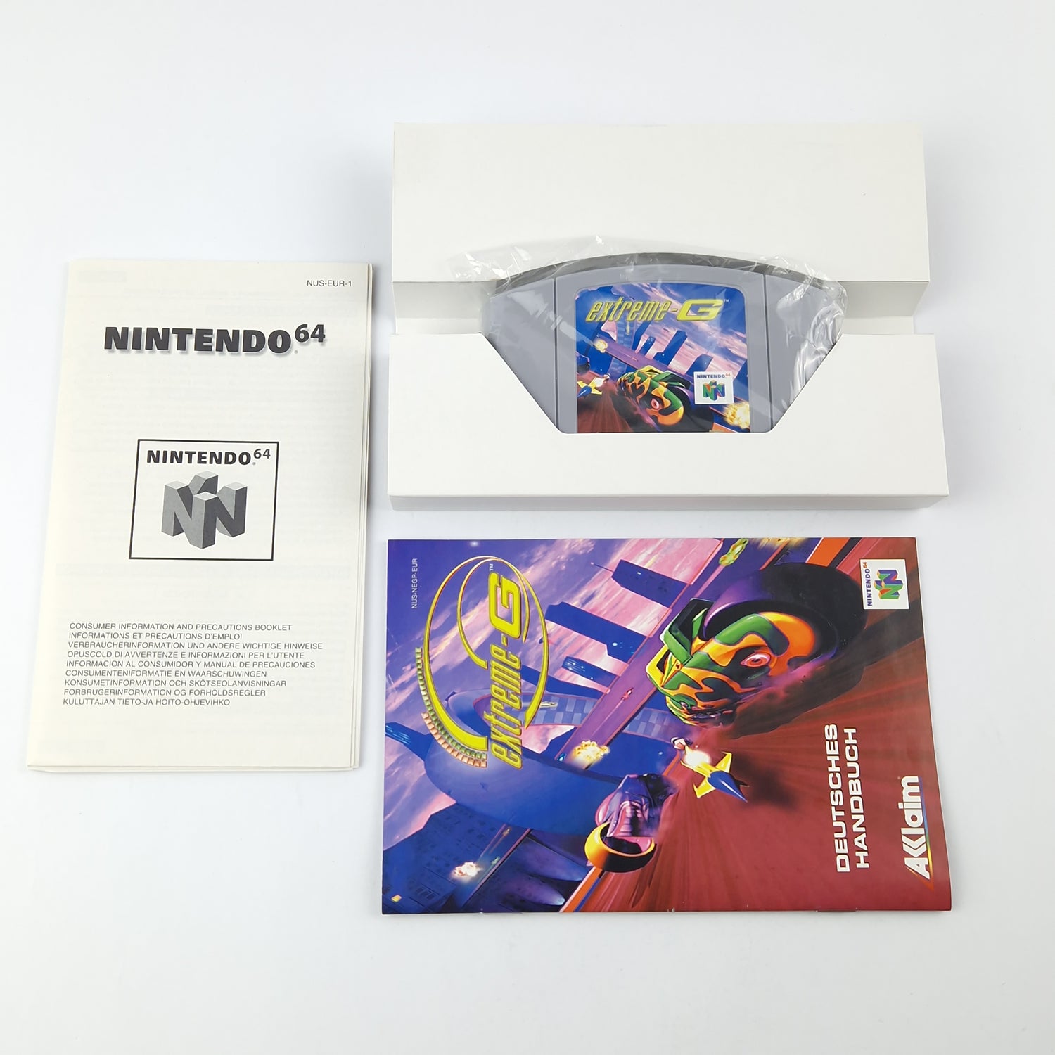 Nintendo 64 Spiel : Extreme-G - Modul Anleitung OVP CIB / N64 PAL