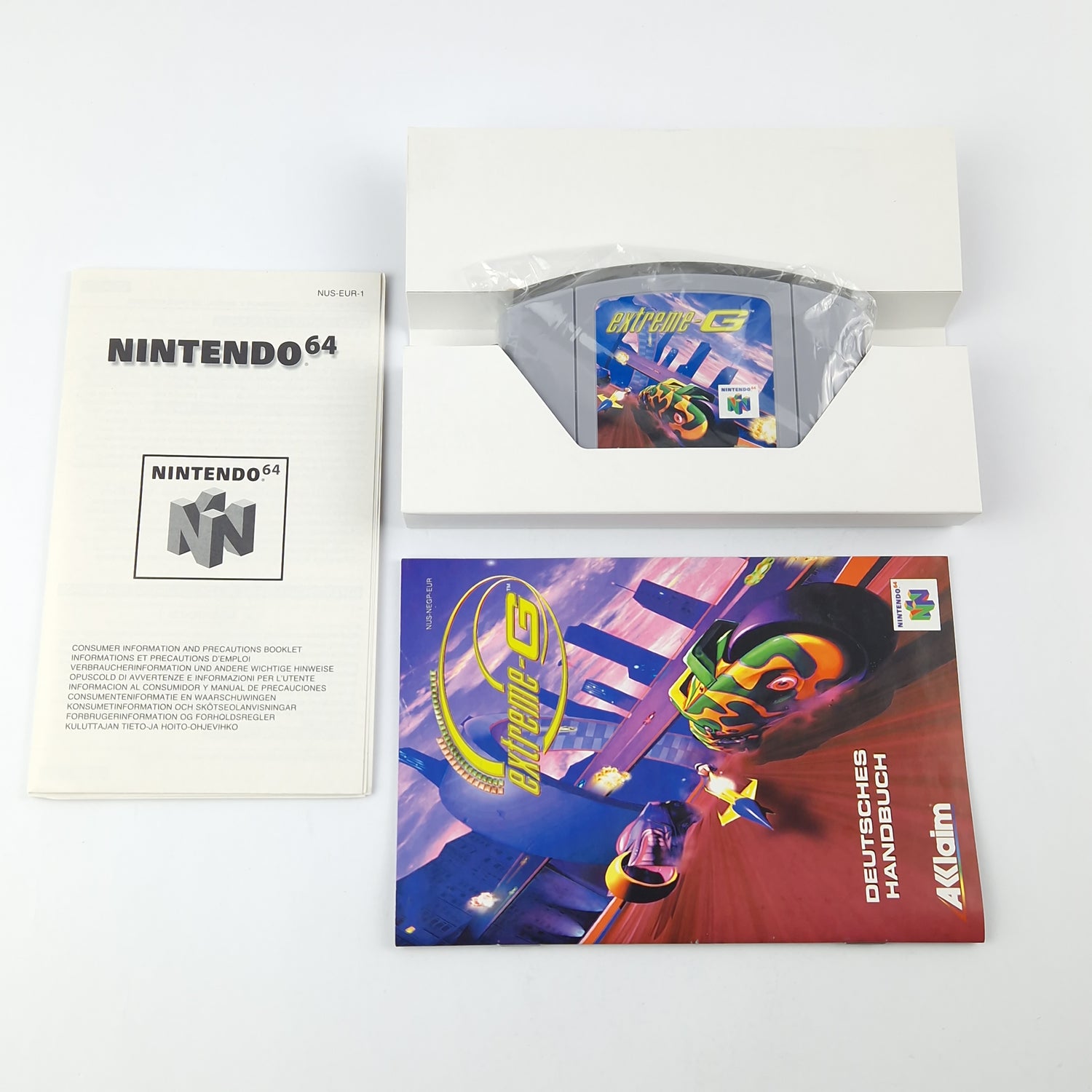 Nintendo 64 Game: Extreme-G - Module Instructions OVP CIB / N64 PAL