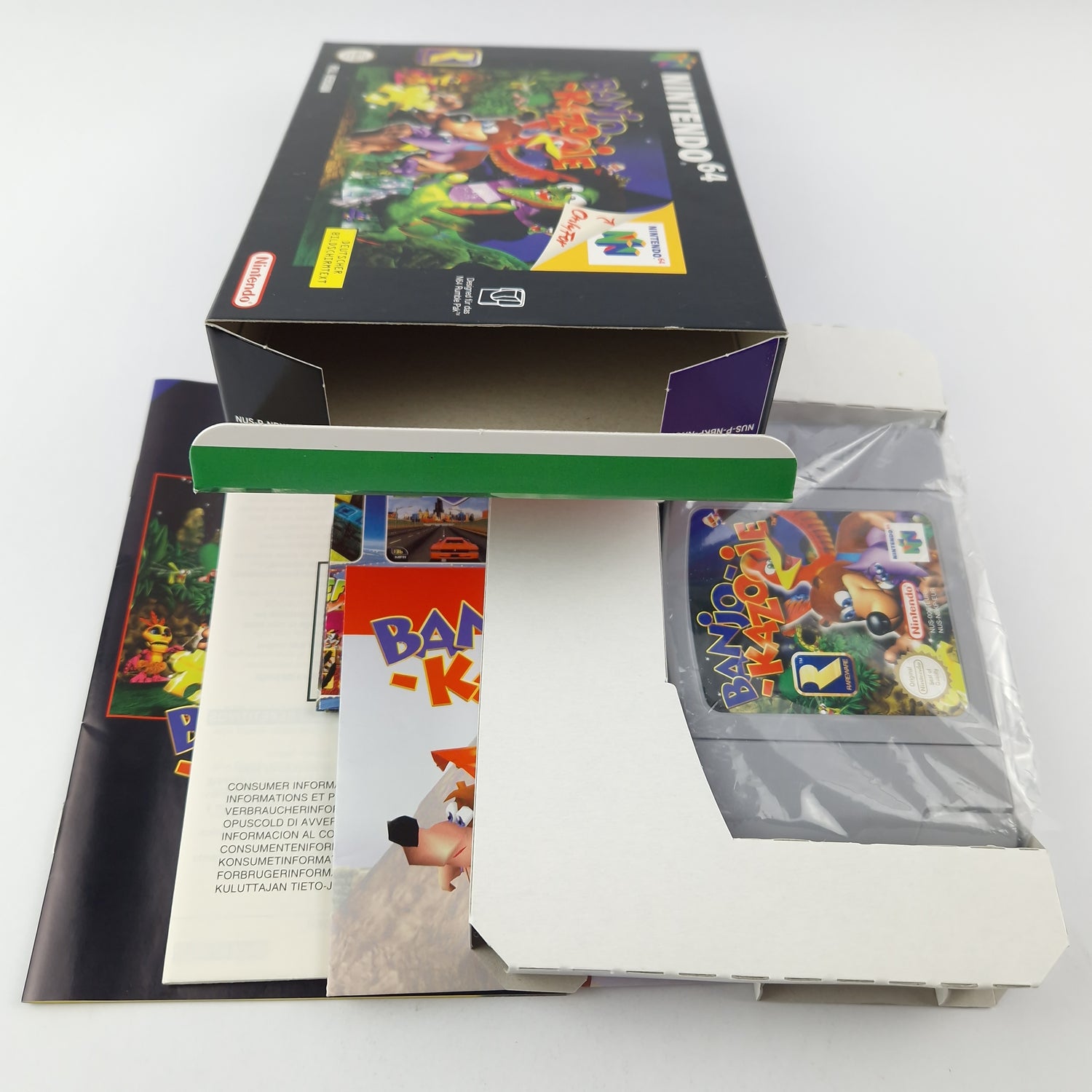 Nintendo 64 Spiel : Banjo Kazooie - Modul Anleitung OVP CIB / N64 PAL