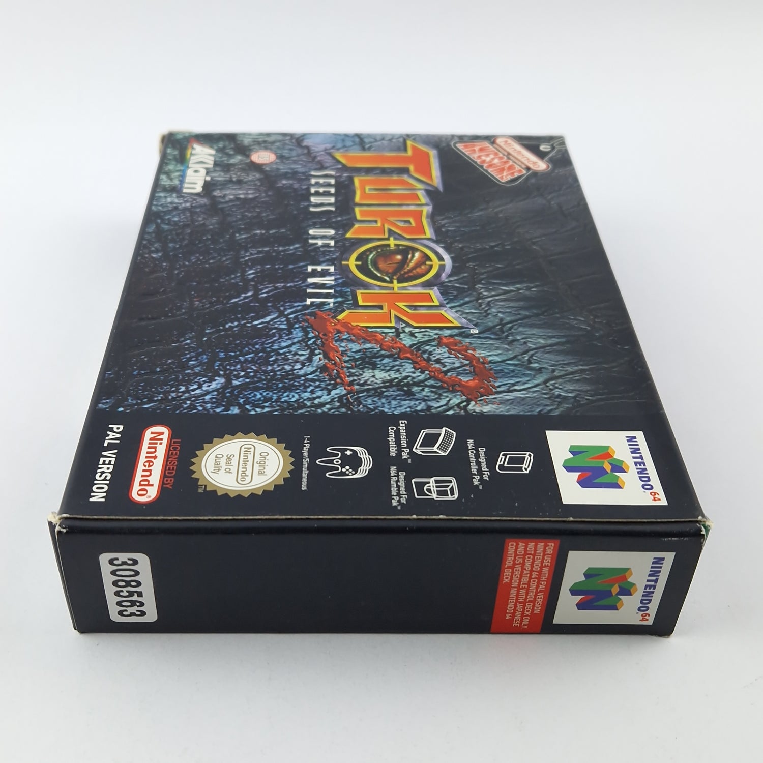 Nintendo 64 Game: Turok 2 Seeds of Evil - Module Instructions OVP CIB N64 PAL