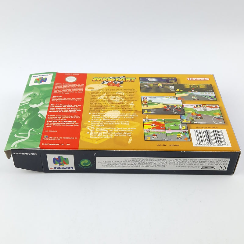 Nintendo 64 game: Mario kart 64 - module instructions OVP CIB N64 PAL