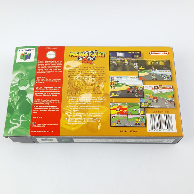 Nintendo 64 Spiel : Mario kart 64 - Modul Anleitung OVP CIB  N64 PAL