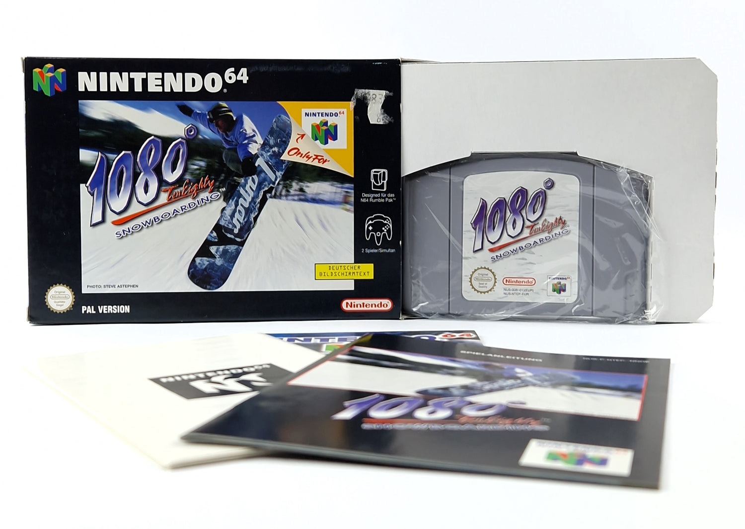 Nintendo 64 Game: 1080° Snowboarding - Module Instructions OVP cib / N64 PAL