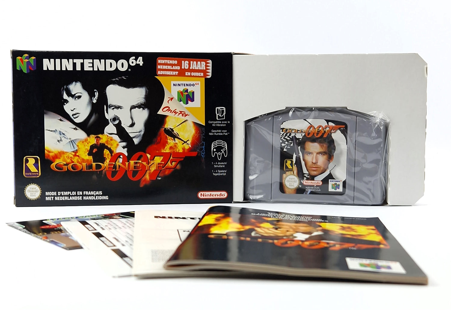 Nintendo 64 Game: James Bond Golden Eye 007 - Module Instructions OVP cib N64 PAL