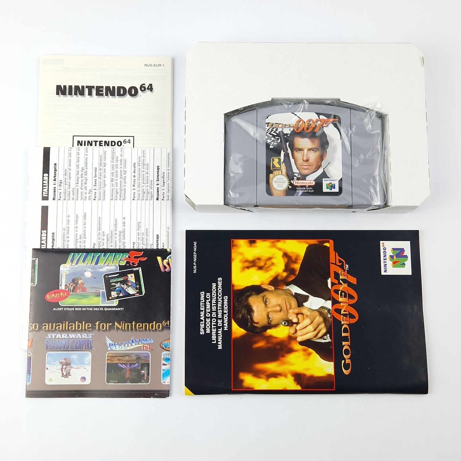 Nintendo 64 Spiel : James Bond Golden Eye 007 - Modul Anleitung OVP cib N64 PAL