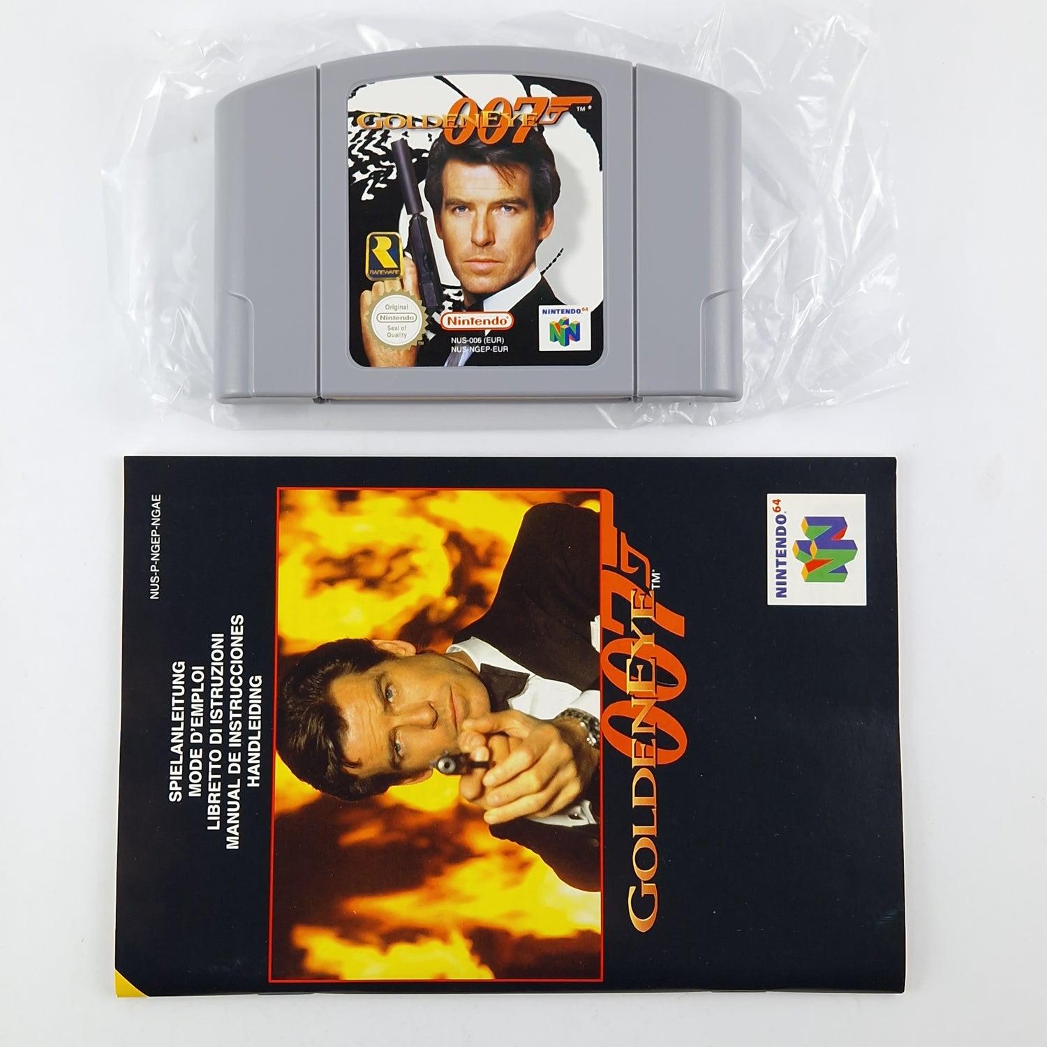 Nintendo 64 Game: James Bond Golden Eye 007 - Module Instructions OVP cib N64 PAL