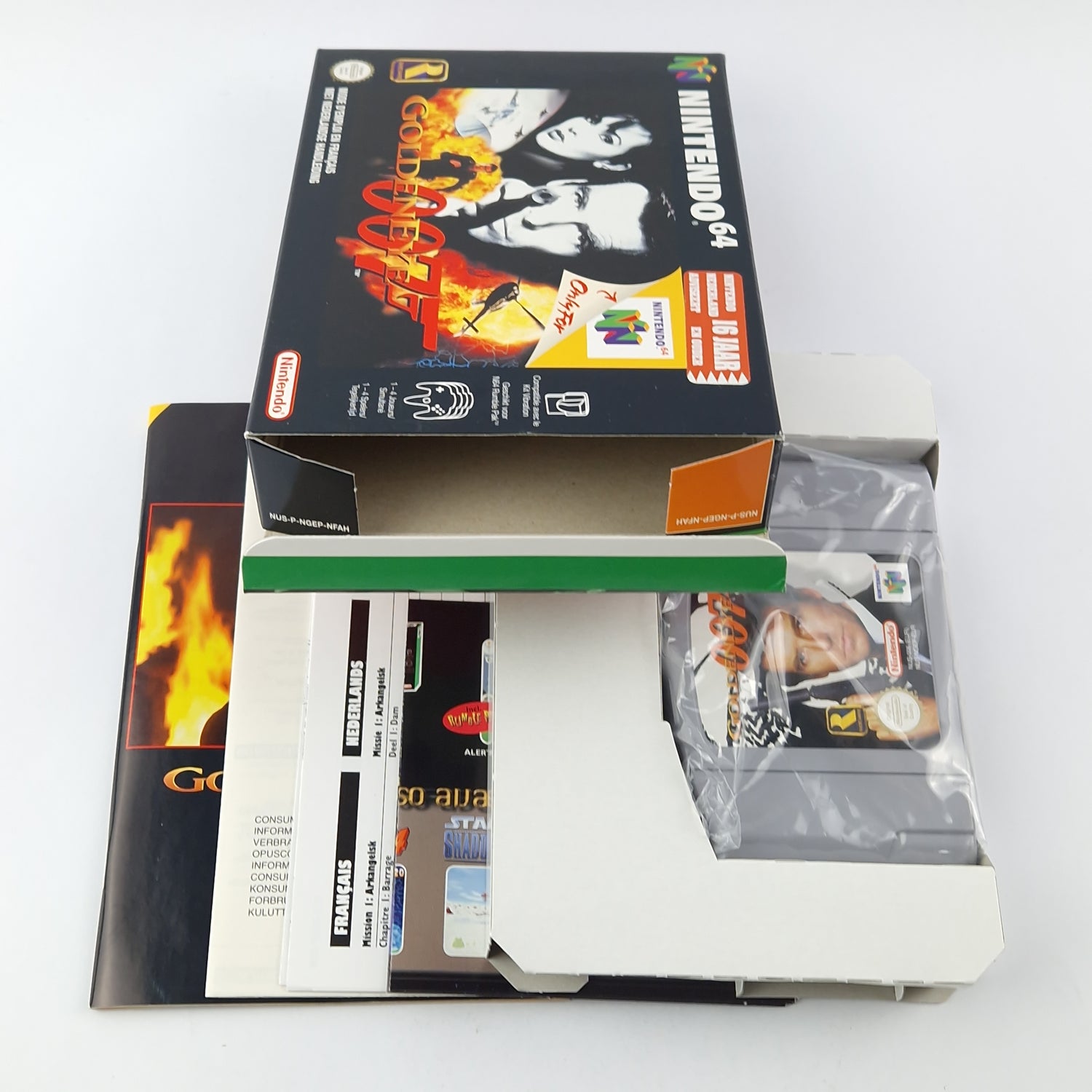 Nintendo 64 Game: James Bond Golden Eye 007 - Module Instructions OVP cib N64 PAL