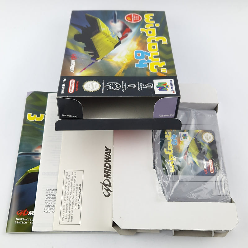 Nintendo 64 Spiel : Wipeout 64 - Modul Anleitung OVP cib / N64 PAL
