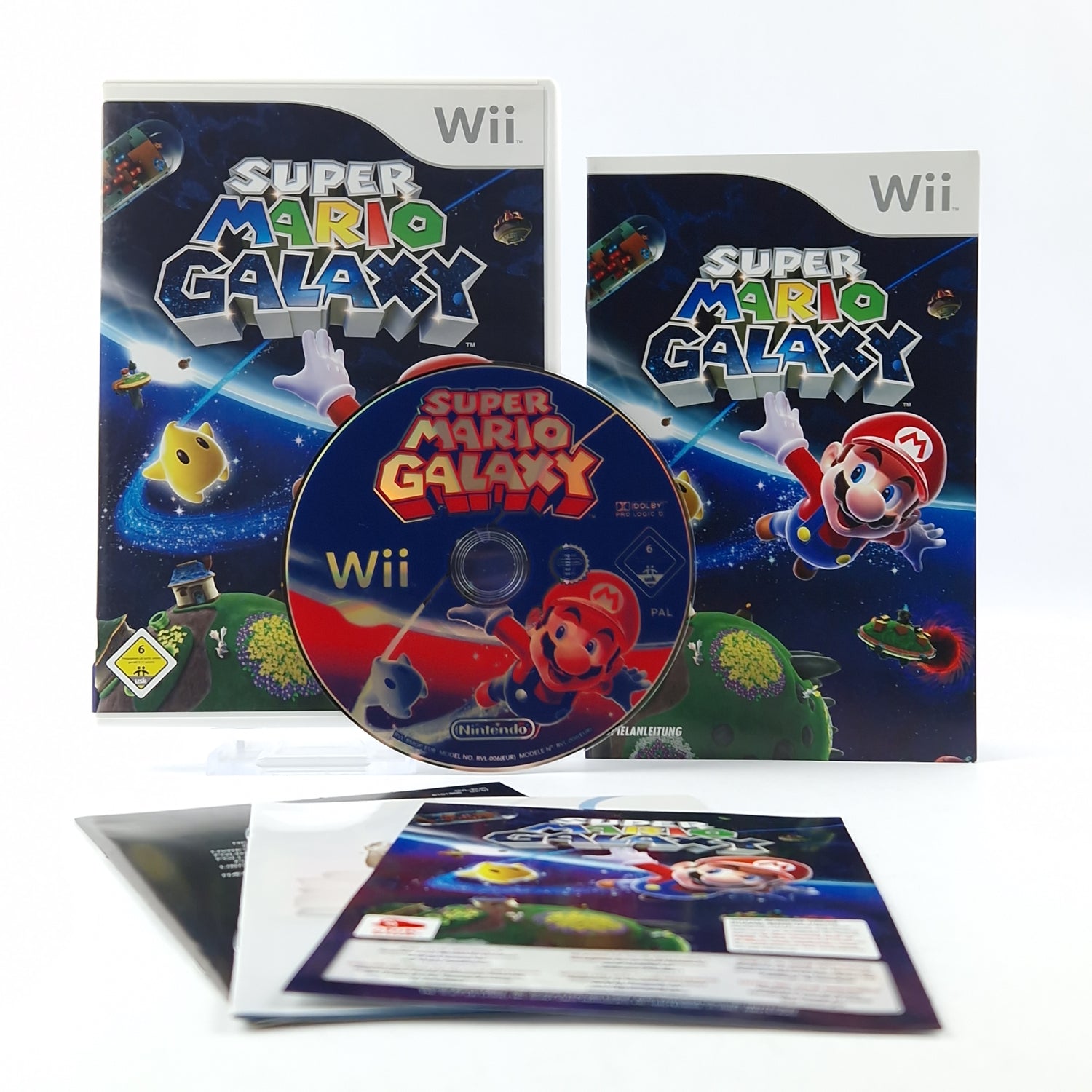 Nintendo Wii game: Super Mario Galaxy - CD DISK instructions OVP / PAL