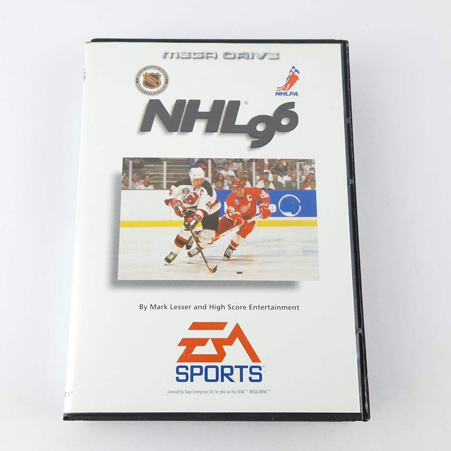 Sega Mega Drive Game: NHL 96 - Module Instructions OVP cib / PAL MD Icehockey