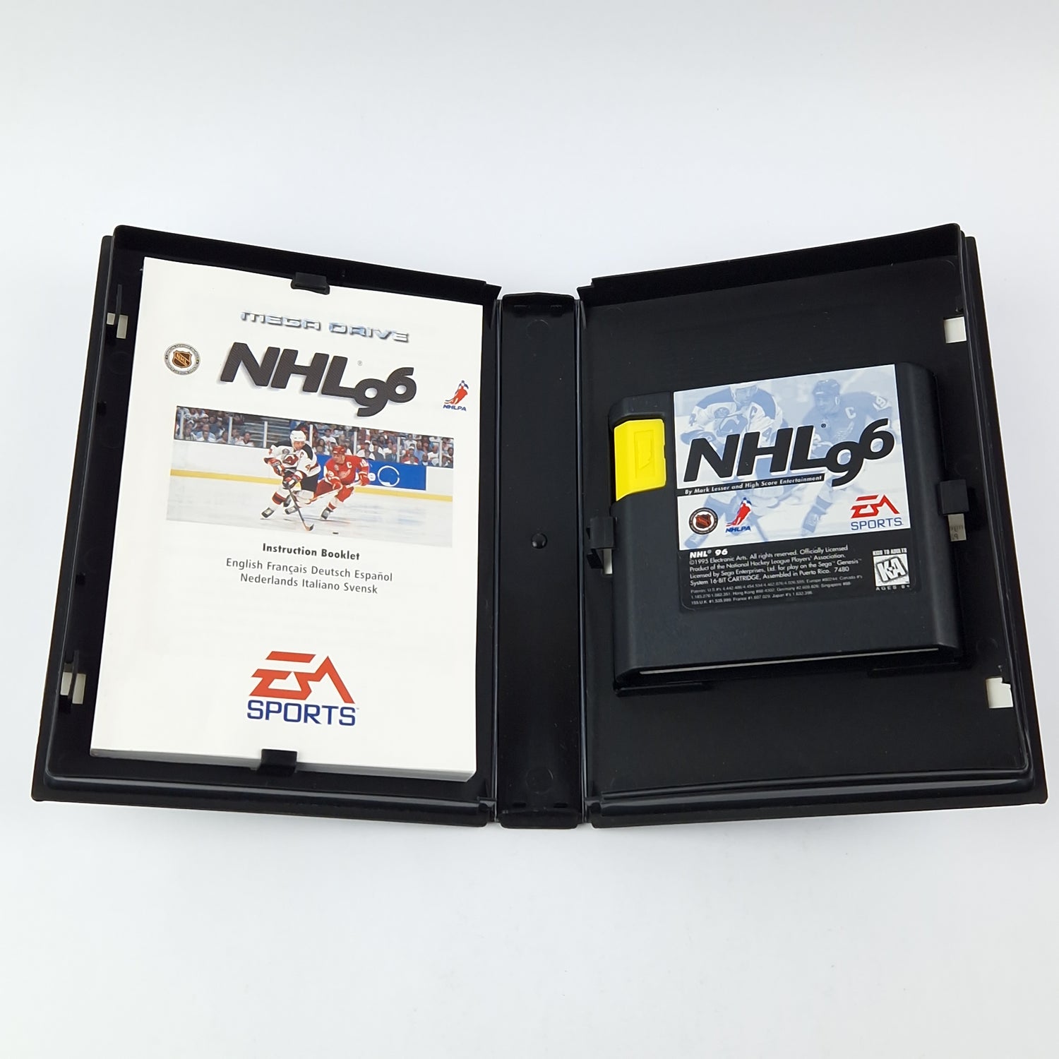 Sega Mega Drive Game: NHL 96 - Module Instructions OVP cib / PAL MD Icehockey