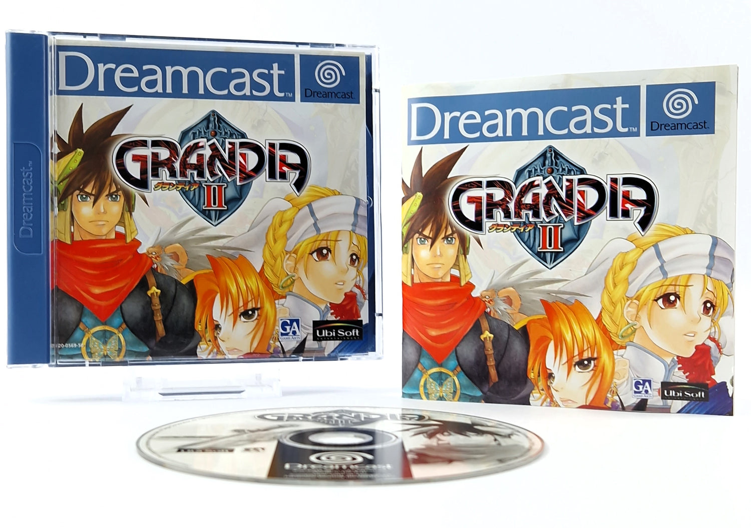 Sega Dreamcast Game: Grandia II - CD Disk Instructions OVP / DC