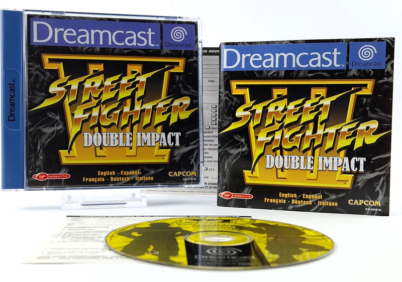 Sega Dreamcast game: Street Fighter III Double Impact - CD instructions in original packaging