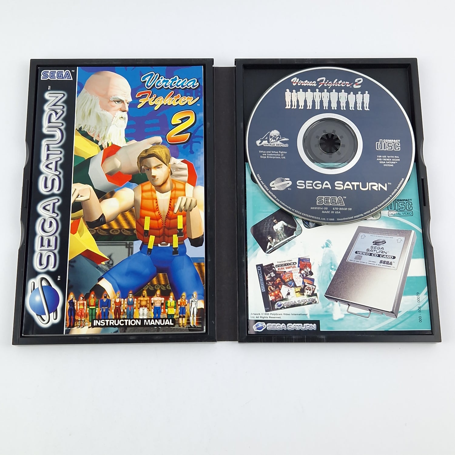 Sega Saturn Spiel : Virtua Fighter 2 - CD Anleitung OVP cib | PAL Disk Game