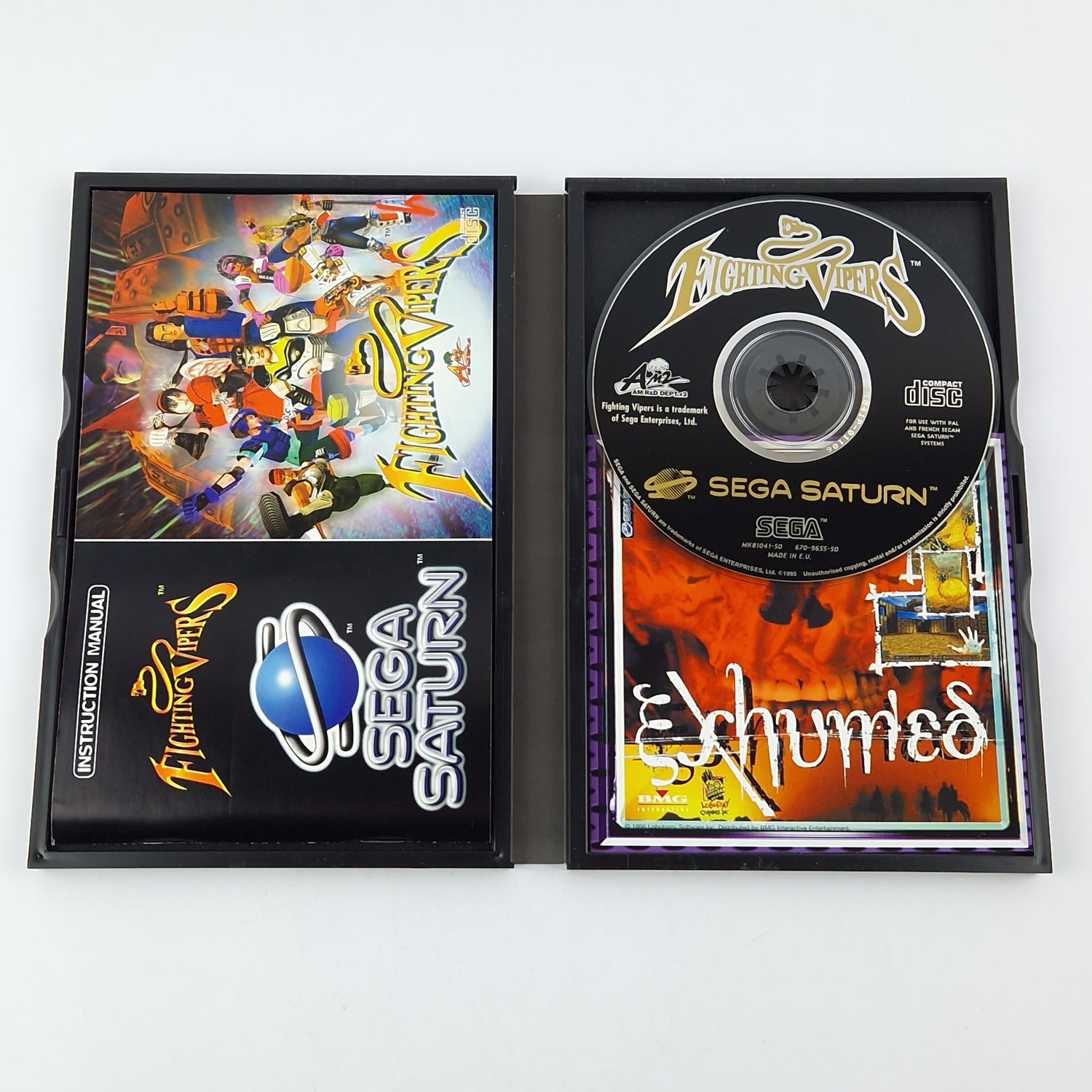 Sega Saturn Game: Fighting Vipers - CD Instructions OVP cib | PAL Disk Game
