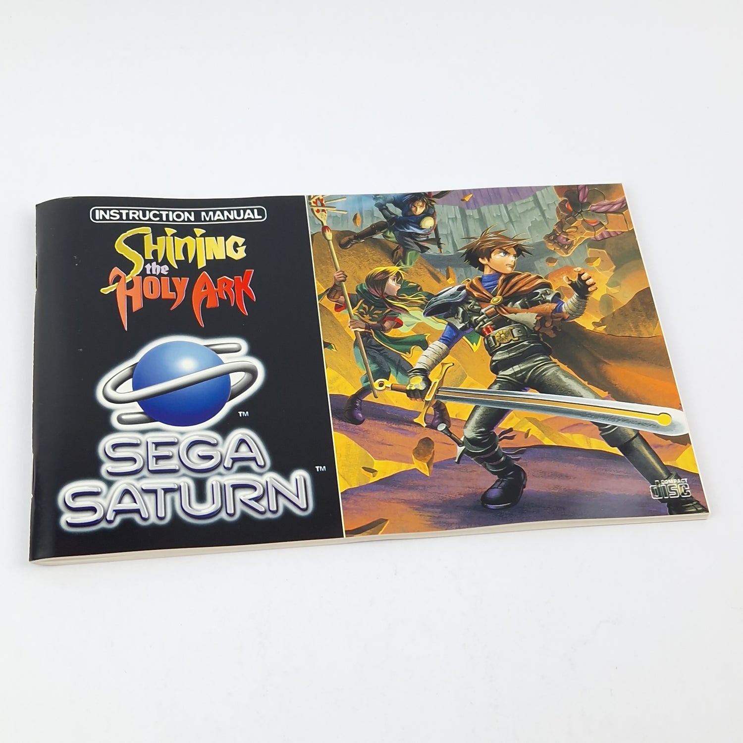 Sega Saturn Game: Shining the Holy Ark - CD Instructions OVP cib | PAL Disk Game