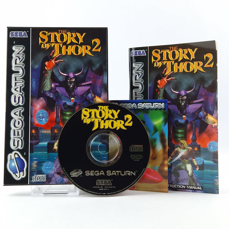 Sega Saturn Spiel : The Story of Thor 2 - CD Anleitung OVP cib | PAL Disk Game