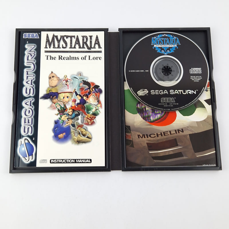 Sega Saturn Game: Mystaria The Realms of Lore - CD Instructions OVP cib | PAL