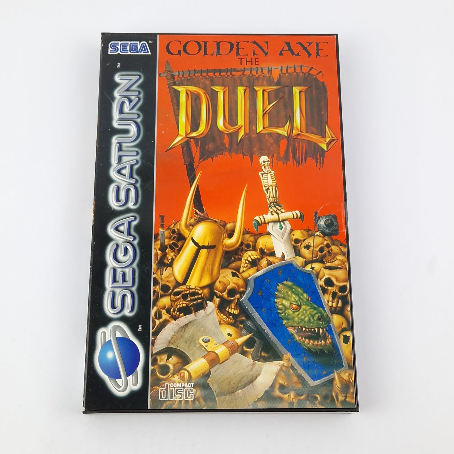Sega Saturn Spiel : Golden Axe The Duel - CD Anleitung OVP cib | PAL Disk Game