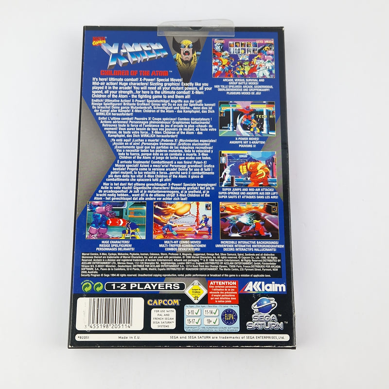 Sega Saturn Game: X-Men Children of the Atom - CD Instructions OVP cib | PAL