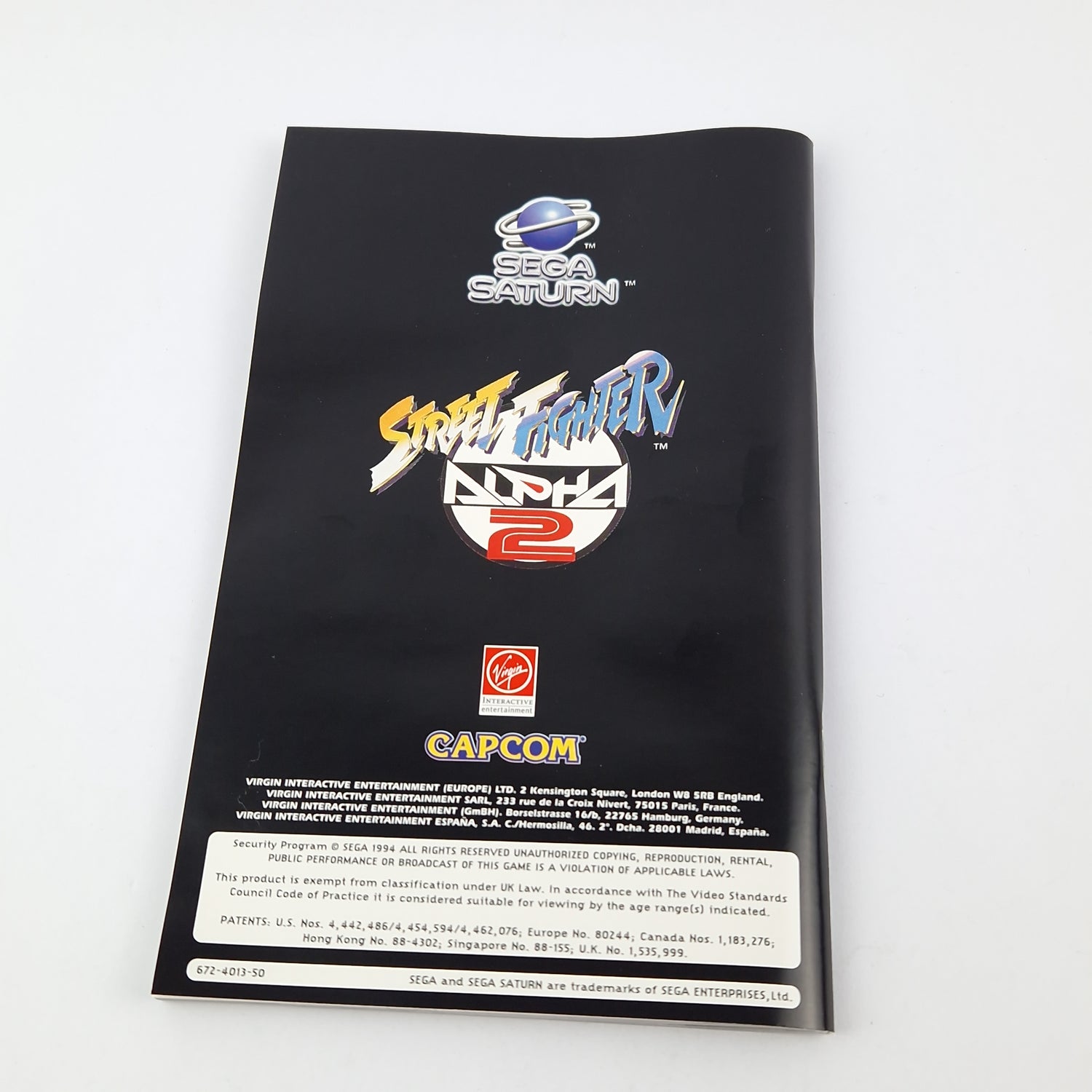 Sega Saturn Game: Street Fighter Alpha 2 - CD Instructions OVP cib | PAL disk